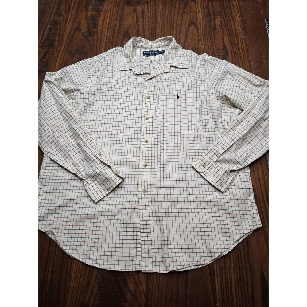 Ralph Lauren Mens XXL Classic Fit Tattersall Check Button Down Shirt - Picture 1 of 10